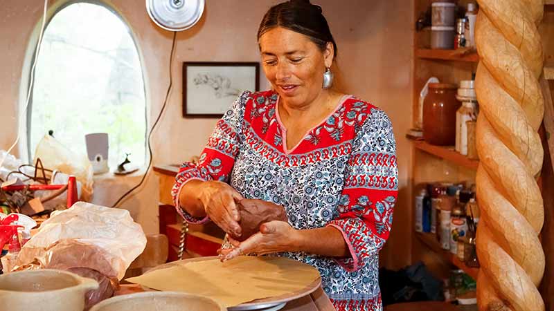 mujer trabajando
